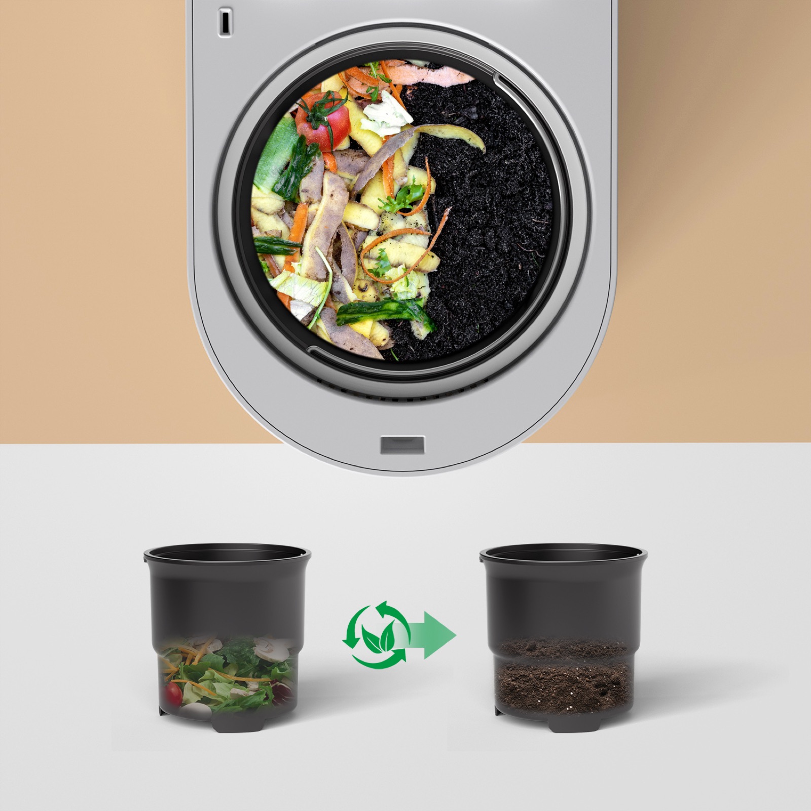 GoldHot Smart Composter — Premium Compact